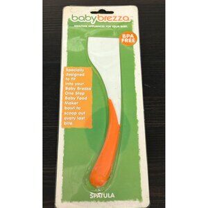Baby Brezza BPA-Free Orange/White Spatula For One Step Baby Food Maker